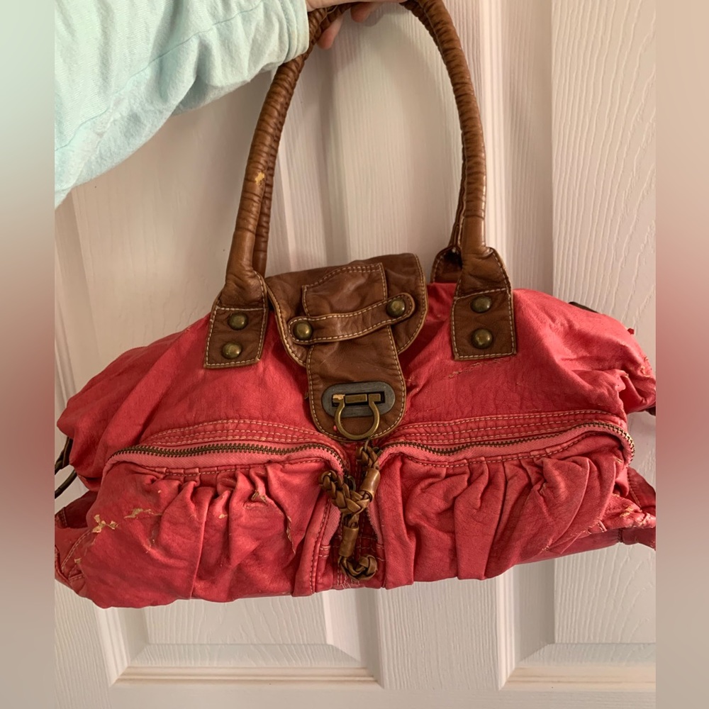 Peach/Reddish Orange Hobo Bag